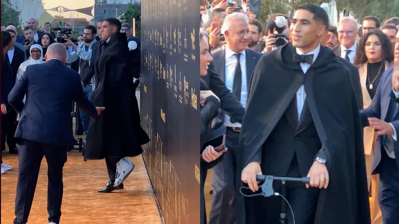 Achraf Hakimi, Afrika’da Yılın Futbolcusu Ödül Töreni’nde