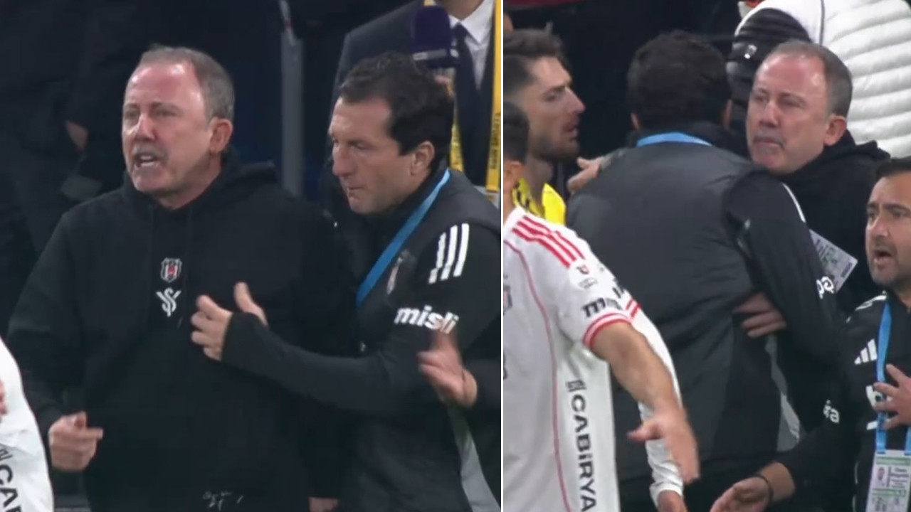 Beşiktaş-Fenerbahçe derbisinde kırmızı kartlar havada uçuştu! Sergen Yalçın sahaya girdi Beşiktaş-Fenerbahçe derbisinde kırmızı kartlar havada uçuştu! Sergen Yalçın sahaya girdi