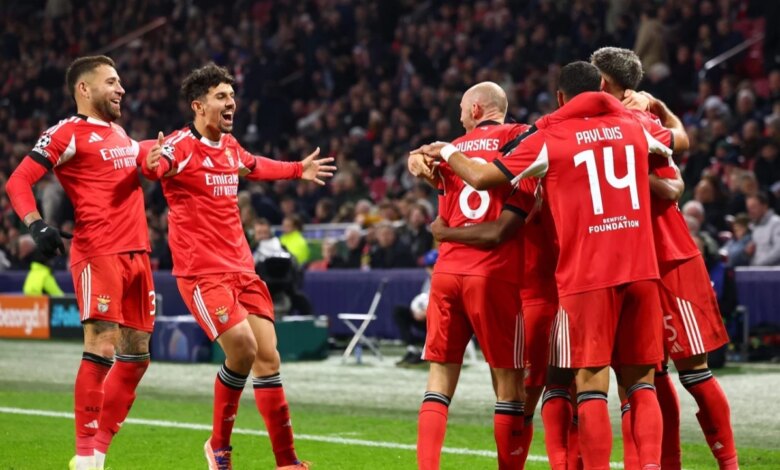 Benfica, Ajax’ı 2-0 Yenerek Şampiyonlar Ligi’nde İlk